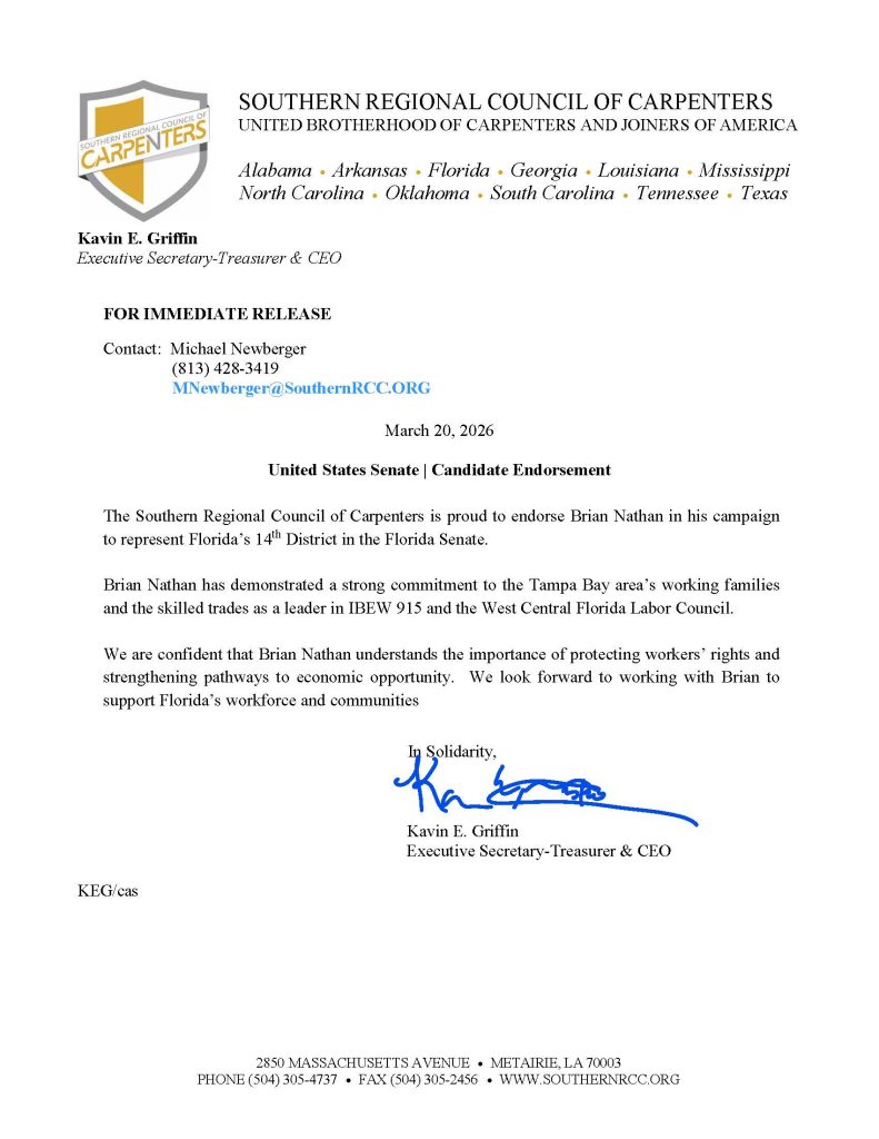 2026 SRCC Brian Nathan US Senate Endorsement